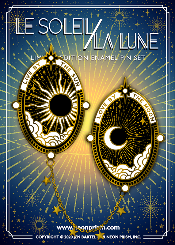 Le Soleil / La Lune Pin Set