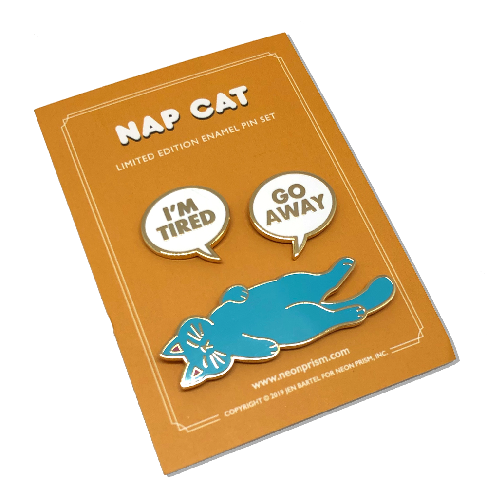 Nap Cat Pin Set