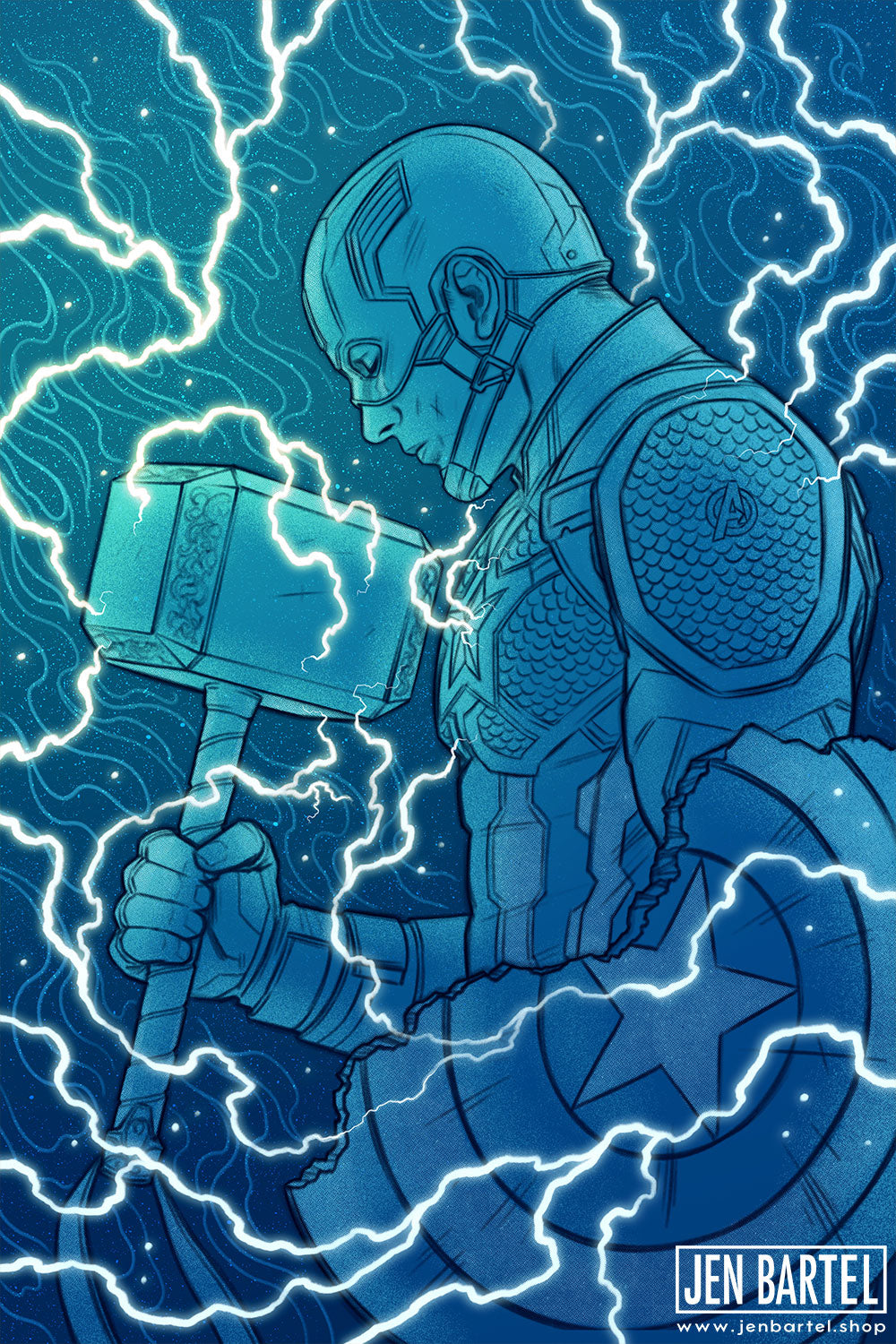 Captain America Worthy Print