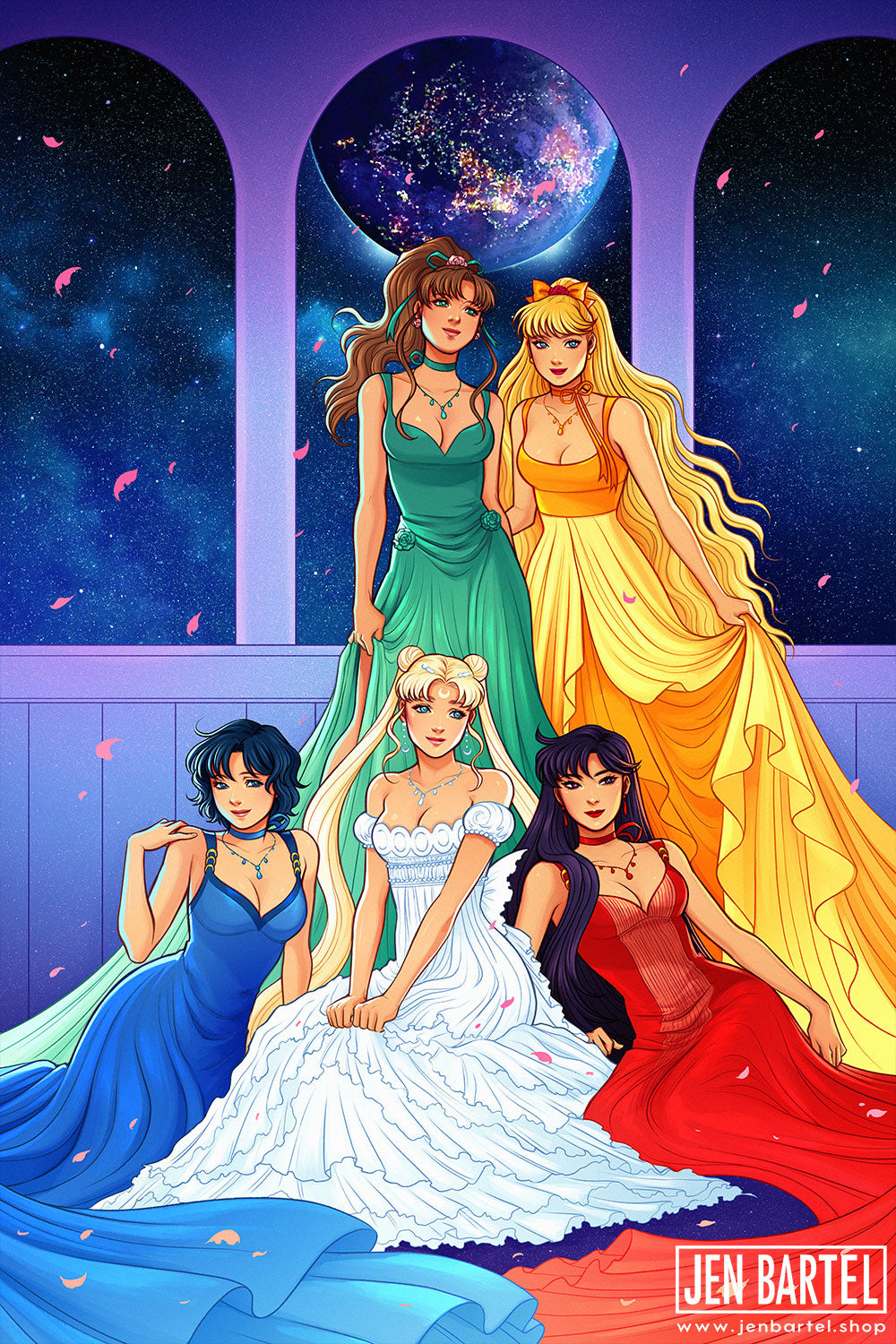 Sailor Moon Princesses Print