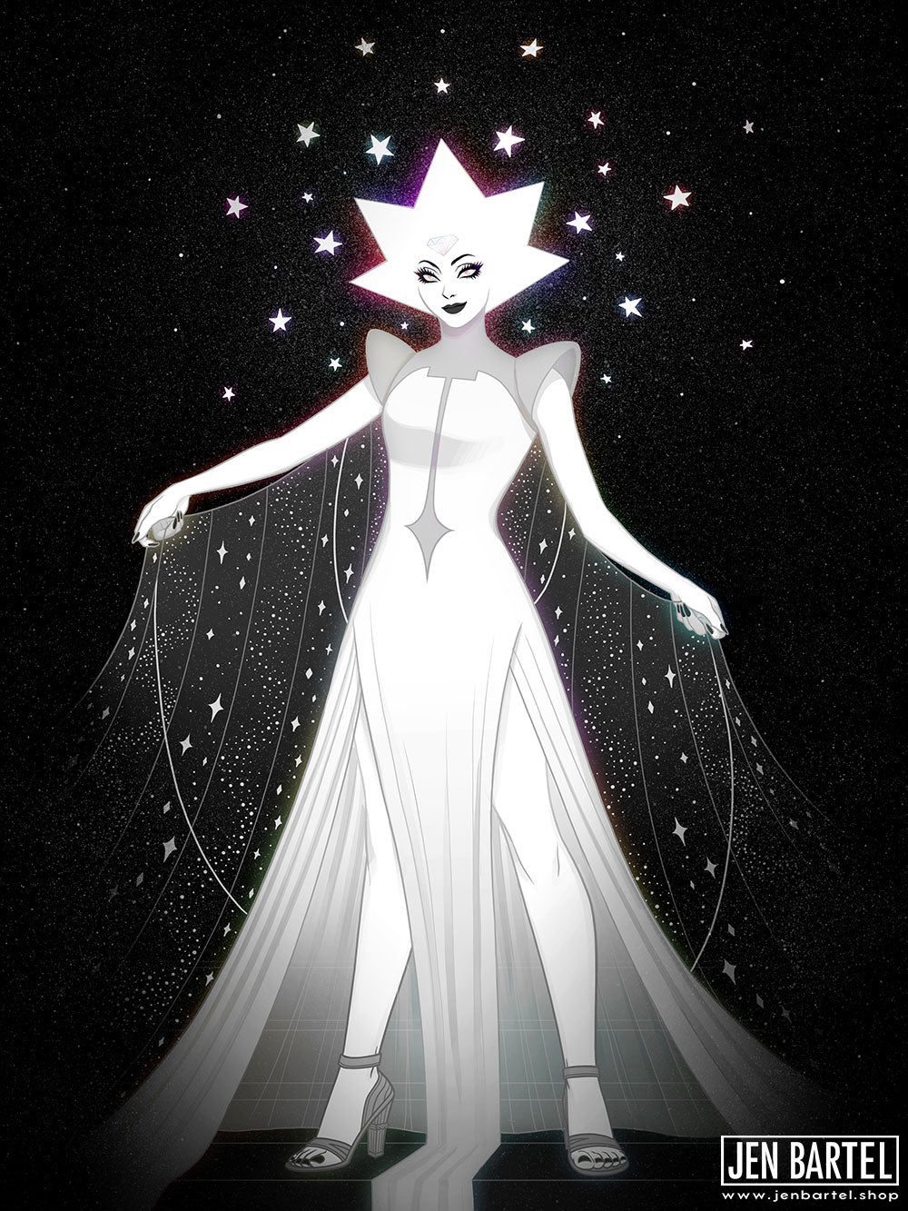 White Diamond Print