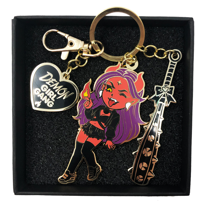 Jin Demon Girl Gang Keychain