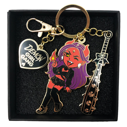 Jin Demon Girl Gang Keychain