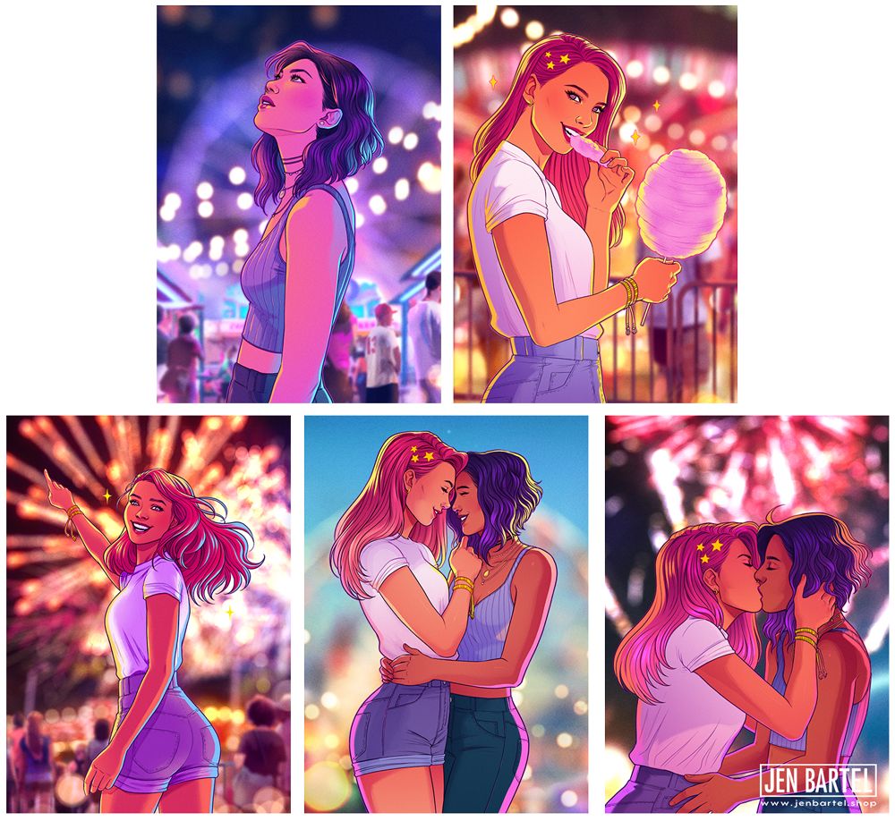 Young in Love Print Set