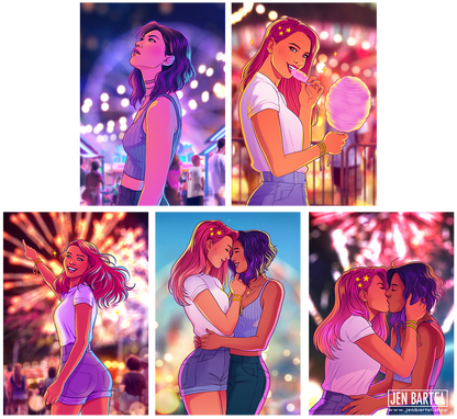 Young in Love Print Set