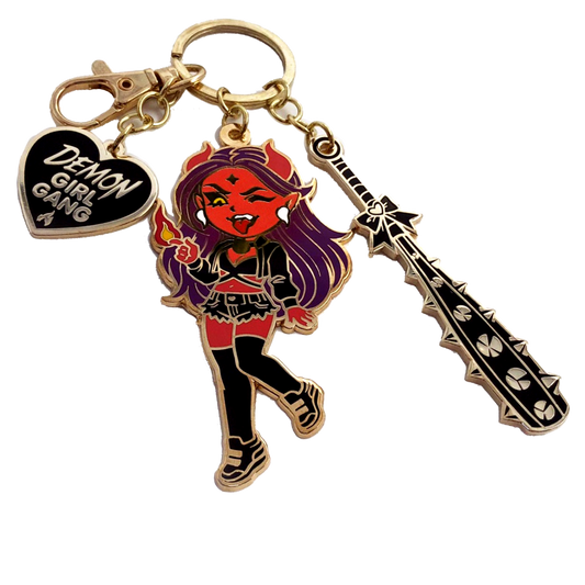 Jin Demon Girl Gang Keychain